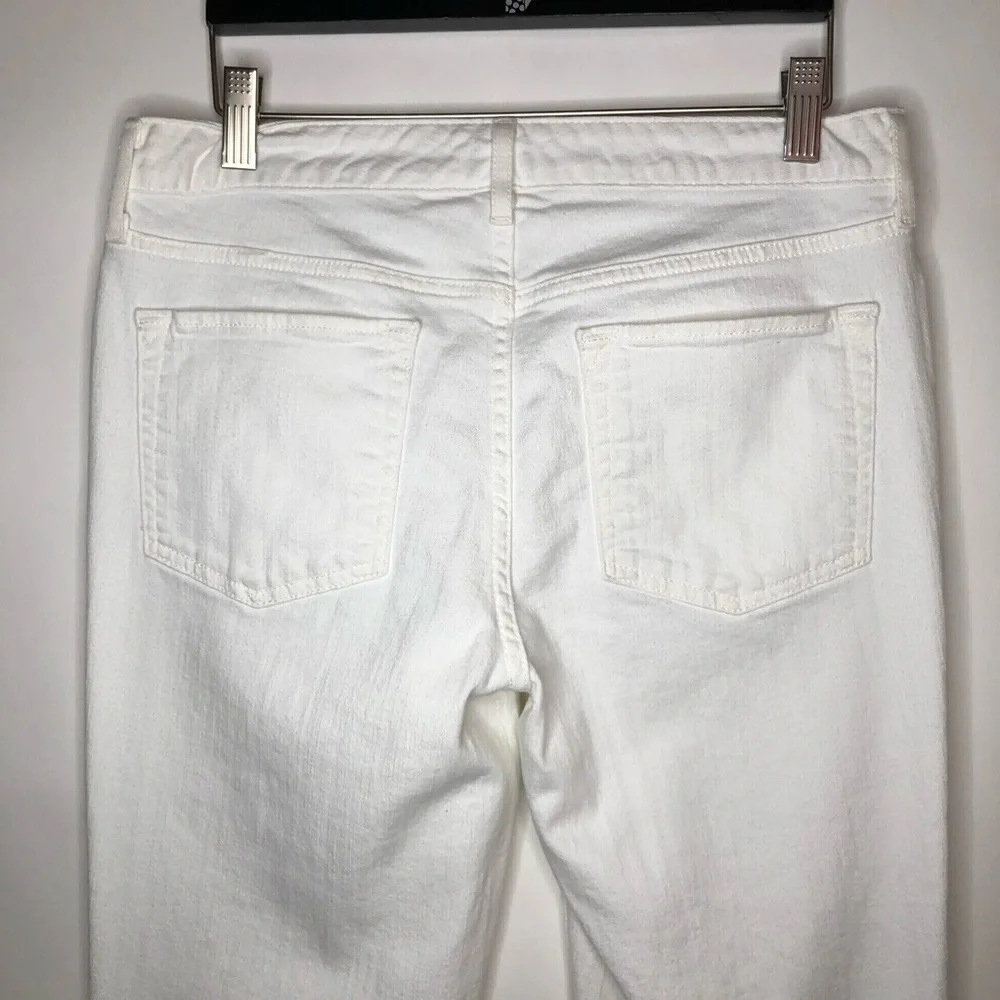 EDDIE BAUER straight leg white denim white jeans 6 - Picture 11 of 11